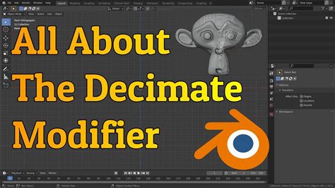 decimate blender|Decimate modifier is not applying / making any changes